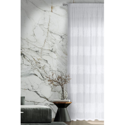 Firana z taśmą WONDERFUL CHIC 140x300 biała